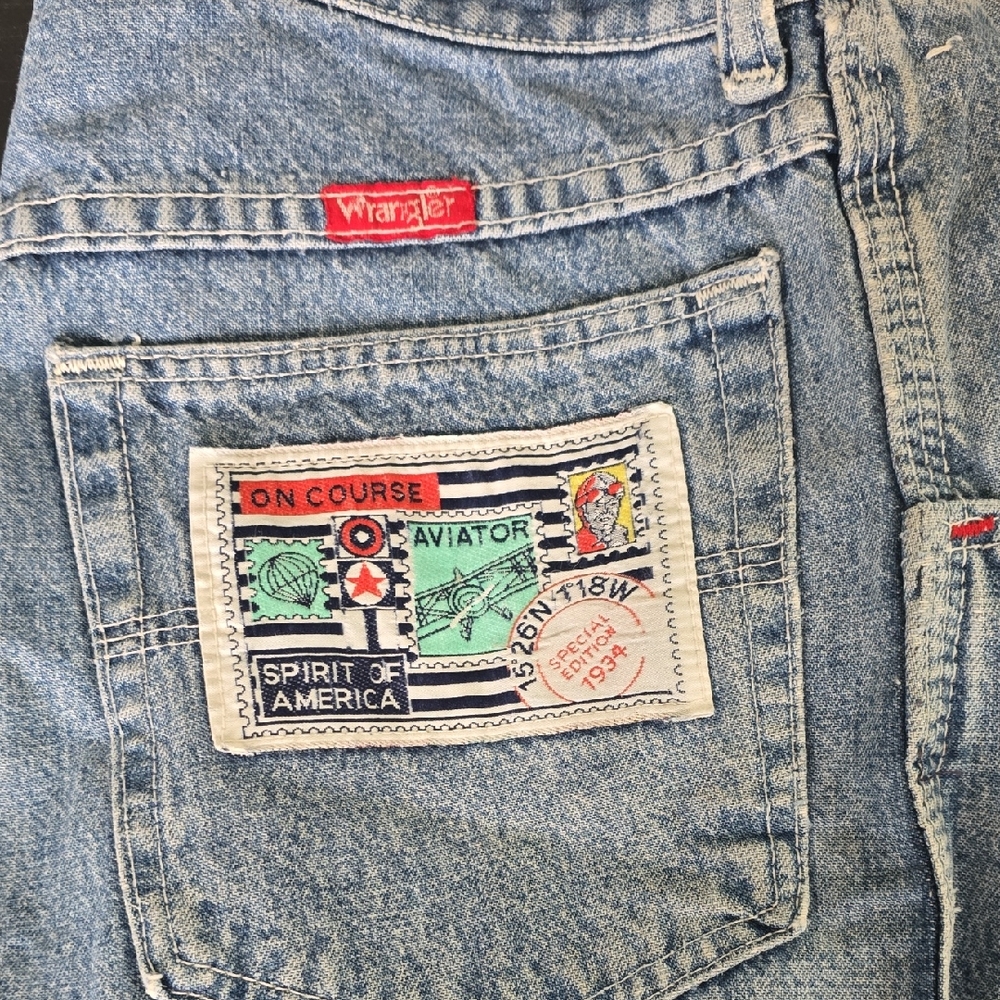 Wrangler Light Blue Womens Jeans with Patch Detail